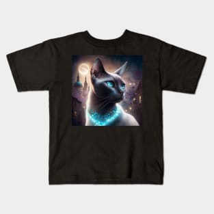 Luminous Burmese Cat Kids T-Shirt